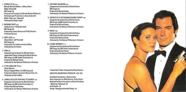 Licence To Kill - OST - CD - booklet b