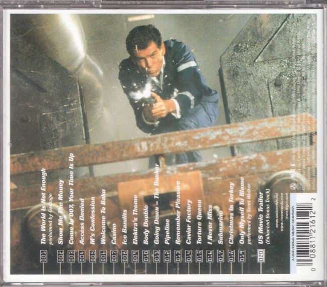 The World Is Not Enough - Sountrack - CD - back